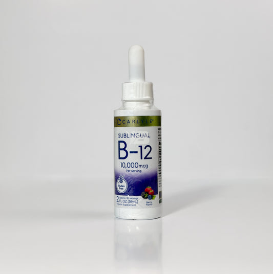 B12 Vitamina Carlyle Gotas líquidas sublinguales | 10,000 mcg | 2 fl oz |