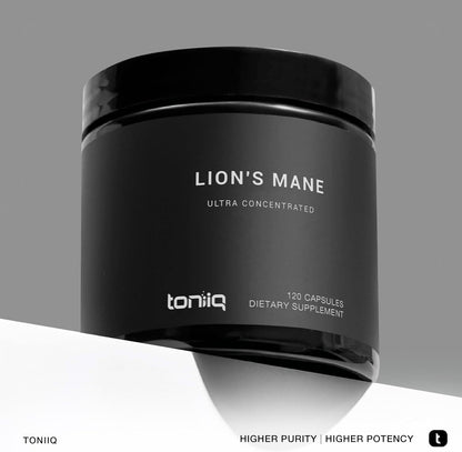 Lion's Mane Toniiq - Melena de León | Extracto 10:1 de ultra alta potencia con polisacáridos al 30% - altamente concentrado y bioactivo