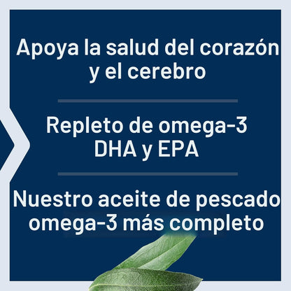 Omega-3 Plus EPA/DHA, Lignanos de Sésamo, Extracto de Oliva, Krill y Astaxantina
