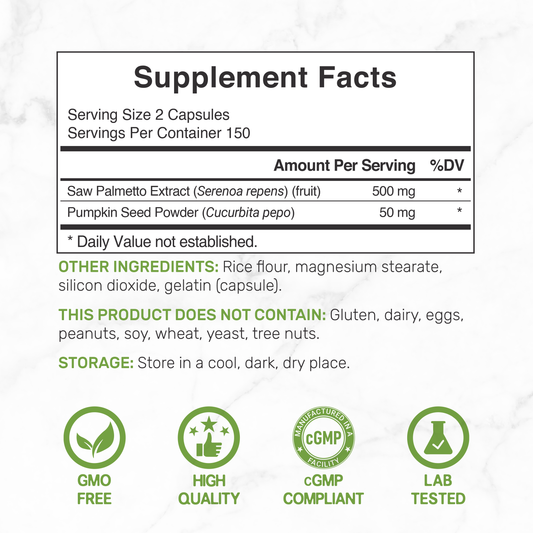 Deal Supplement Saw Palmetto con Semilla de Calabaza