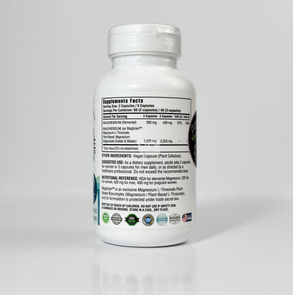 Magbrain™ Magnesio L-treonato a base de plantas con Bisglicinato & Malato, Kappa Nutrition