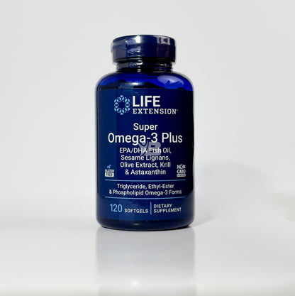 Omega-3 Plus EPA/DHA, Lignanos de Sésamo, Extracto de Oliva, Krill y Astaxantina