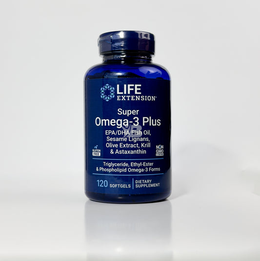 Omega-3 Plus EPA/DHA, Lignanos de Sésamo, Extracto de Oliva, Krill y Astaxantina