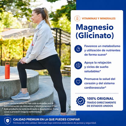 Glicinato de Magnesio | Pure Encapsulations | 90 caps