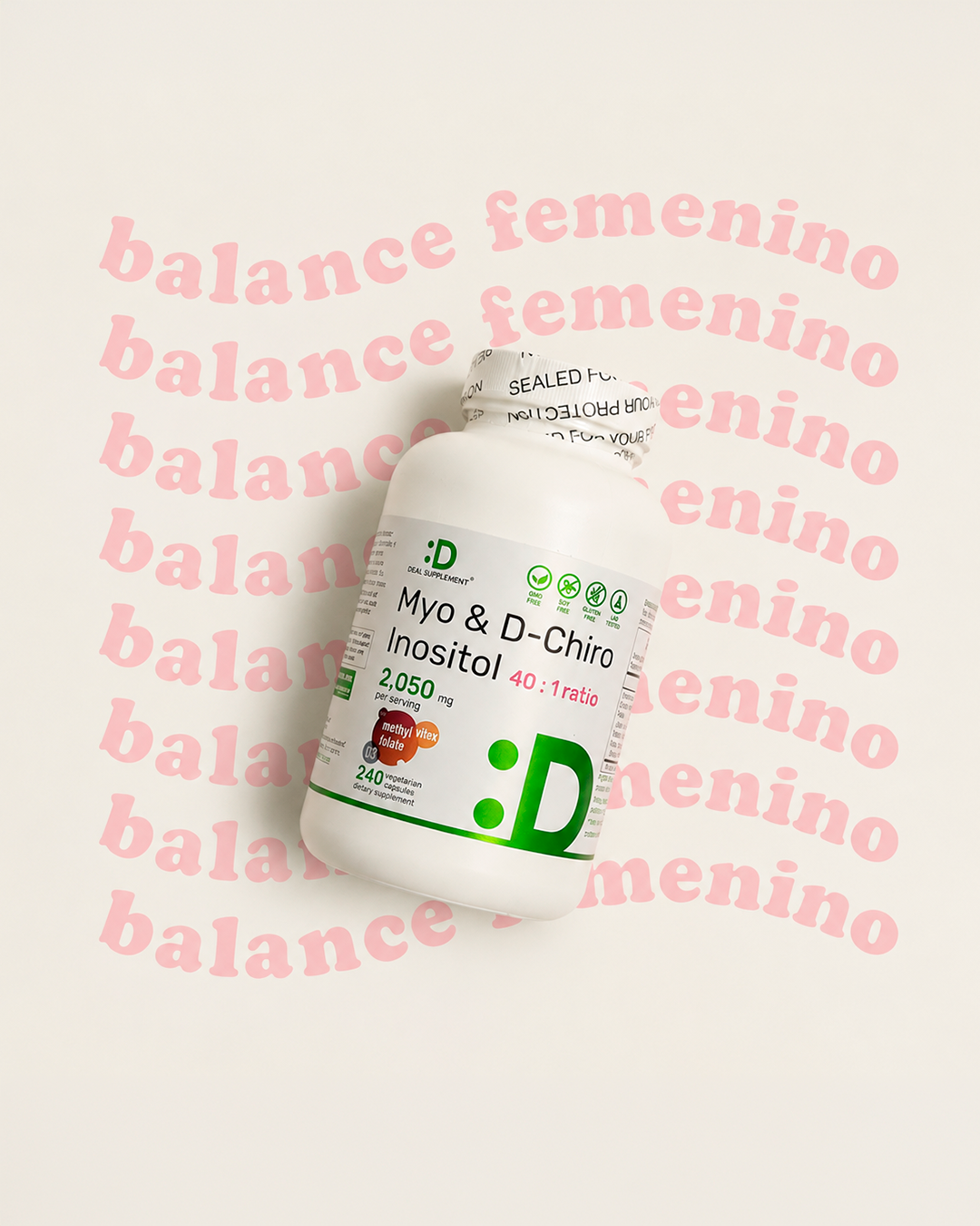 Balance Hormonal: Myo D-Chiro INOSITOL Capsulas