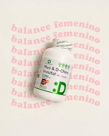 Balance Hormonal: Myo D-Chiro INOSITOL Capsulas