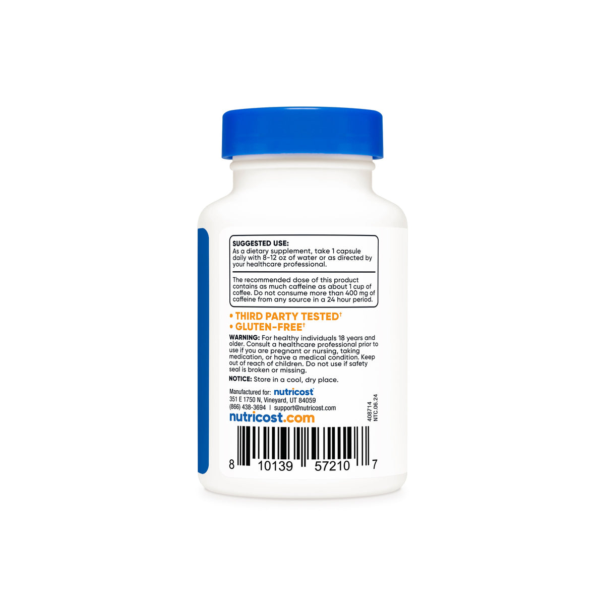 Nutricost Cafeína + L-Teanina