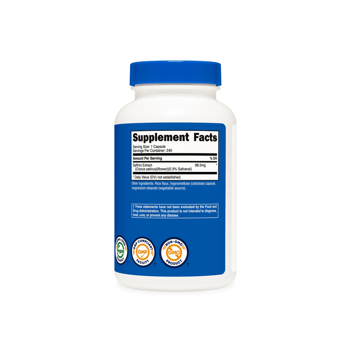 Nutricost Extracto de Azafrán 88,5 mg