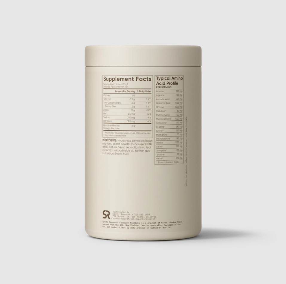 Sports Research Multi Colágeno: 5 tipos de colágeno en polvo sin sabor, 300 g