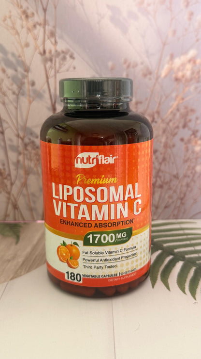NutriFlair Vitamina C liposómica | 1700mg | 180 cápsulas