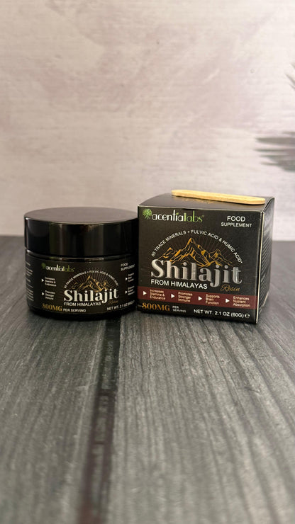 Shilajit del Himalaya en Resina 800 mg | 60 g con Ácido Fúlvico y Minerales