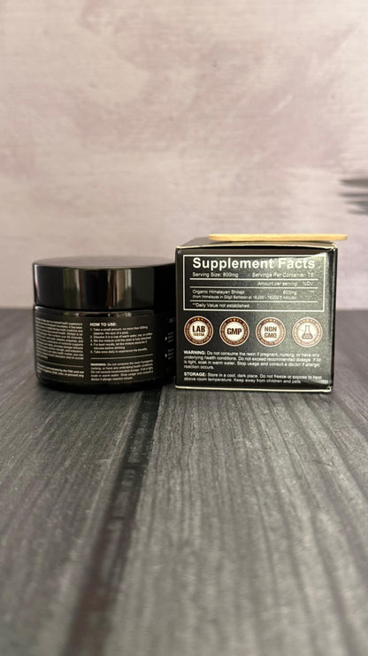Shilajit del Himalaya en Resina 800 mg | 60 g con Ácido Fúlvico y Minerales