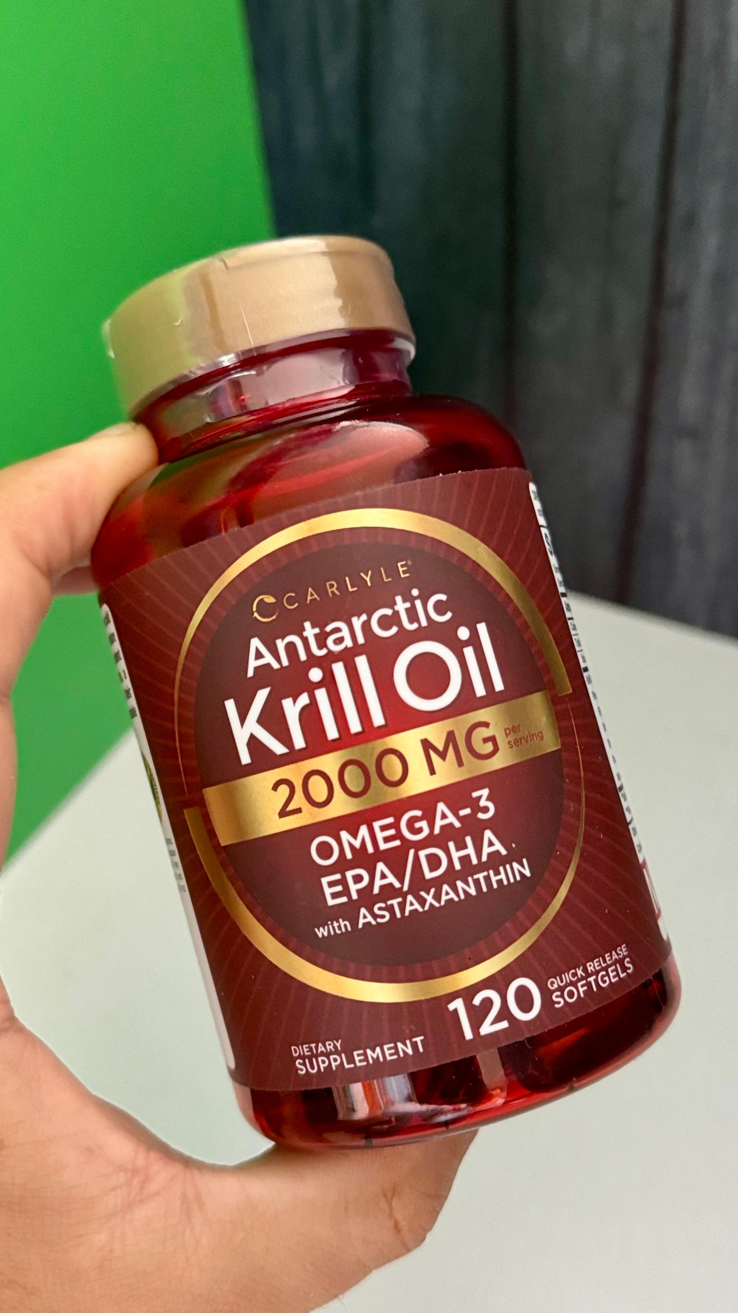 Aceite de Krill Antártico 2000 mg  | Omega-3 EPA, DHA, con Astaxantina Procedente de Krill Rojo