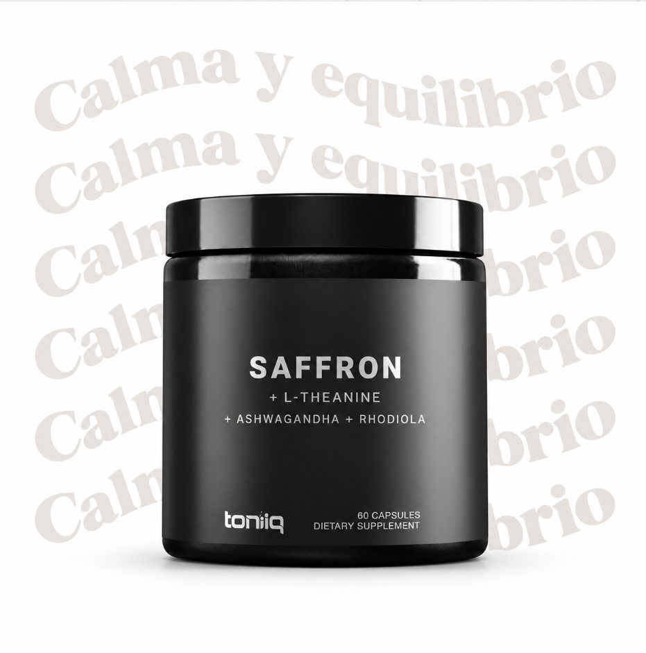 Saffron Complex – Azafrán Safr’Inside®, L-teanina, magnesio y adaptógenos | Toniiq