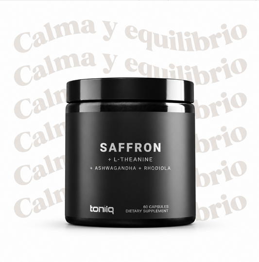 Saffron Complex – Azafrán Safr’Inside®, L-teanina, magnesio y adaptógenos | Toniiq