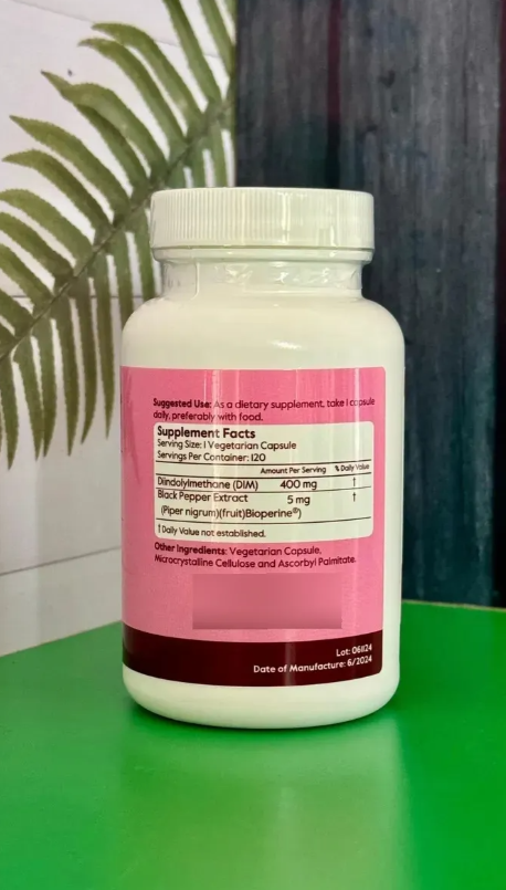 DIM (diindolilmetano) 400 mg con bioperina (120 cáps)