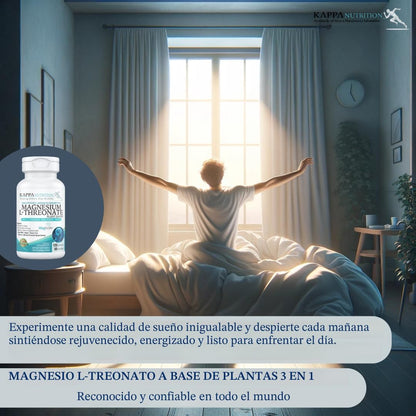Magbrain™ Magnesio L-treonato a base de plantas con Bisglicinato & Malato, Kappa Nutrition