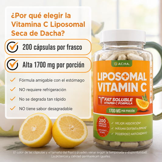 Vitamina C liposomal natural | 1700 mg | 200 cápsulas