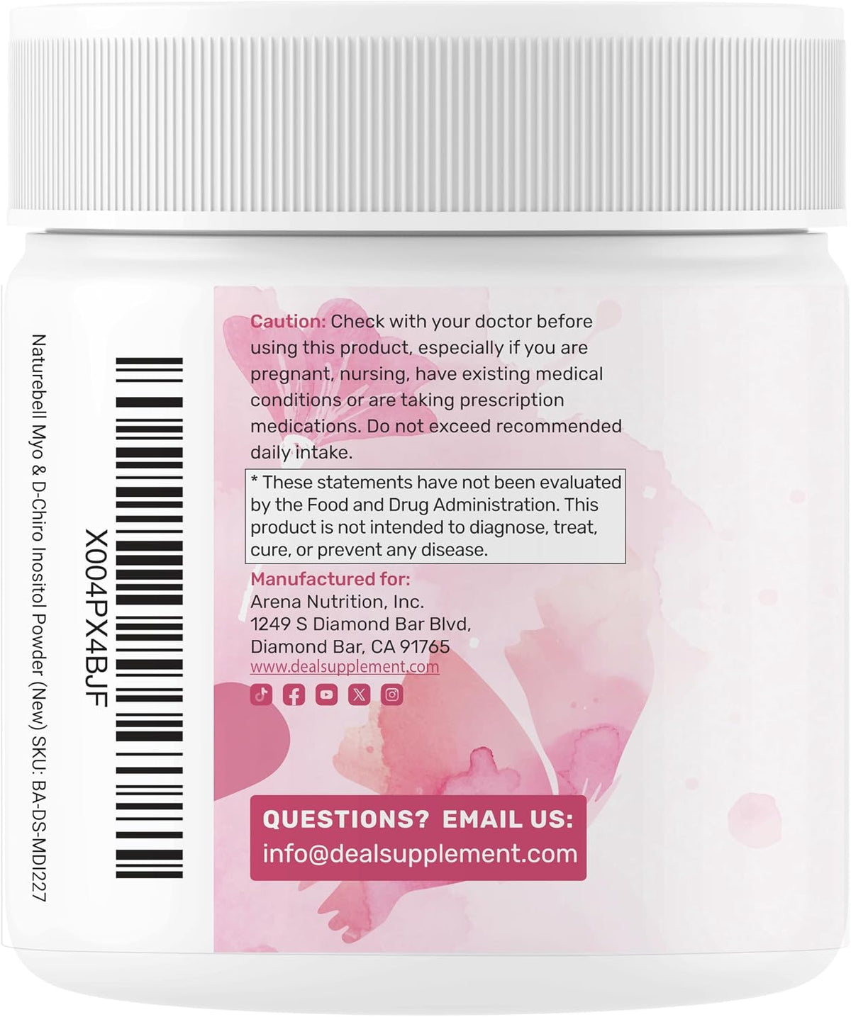 Myo-Inositol y D-Chiro Inositol 40:1 en Polvo con Vitex, Metilfolato y Vitamina D3