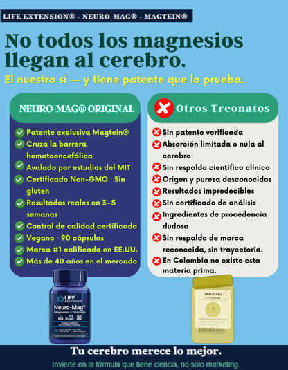 Salud Cerebral: Treonato de Magnesio Patentado