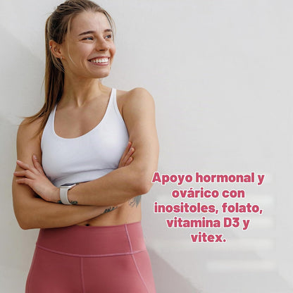 Myo-Inositol y D-Chiro Inositol 40:1 en Polvo con Vitex, Metilfolato y Vitamina D3