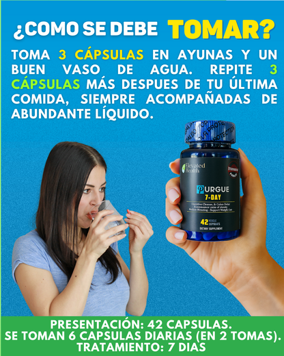Purgante Natural PURGUE | Tratamiento 7 días | 42 caps