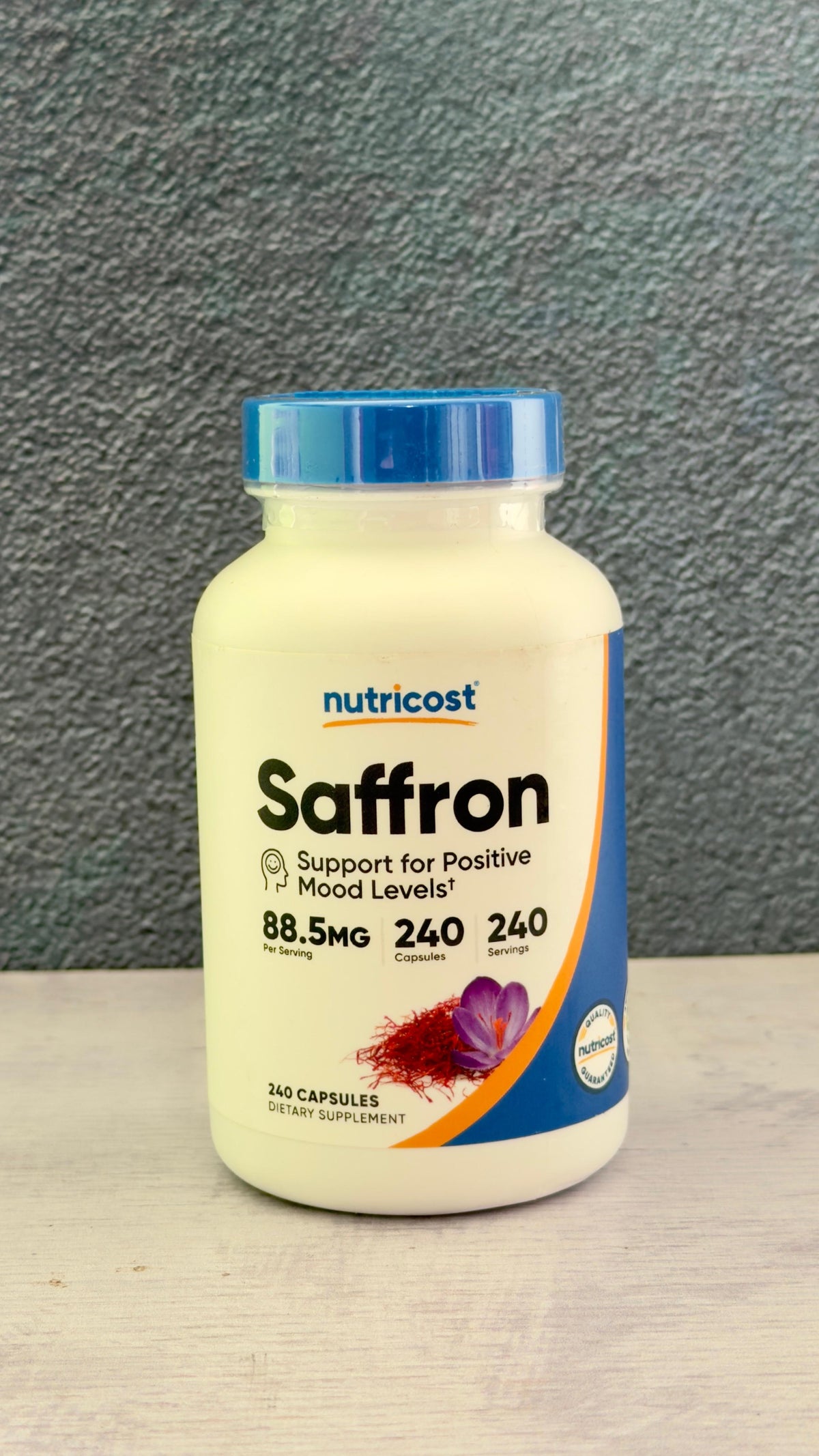 Nutricost Extracto de Azafrán 88,5 mg: apoyo para tu ánimo, 240 cápsulas | Saffron