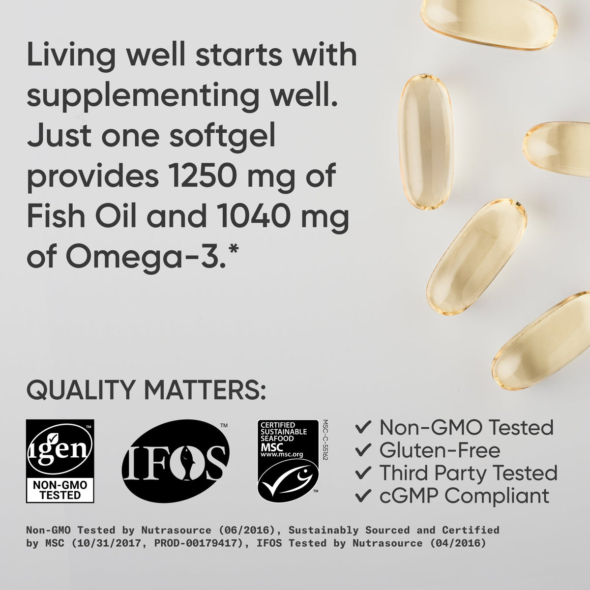 Sports Research Omega-3 de Abadejo de Alaska 1.250 mg