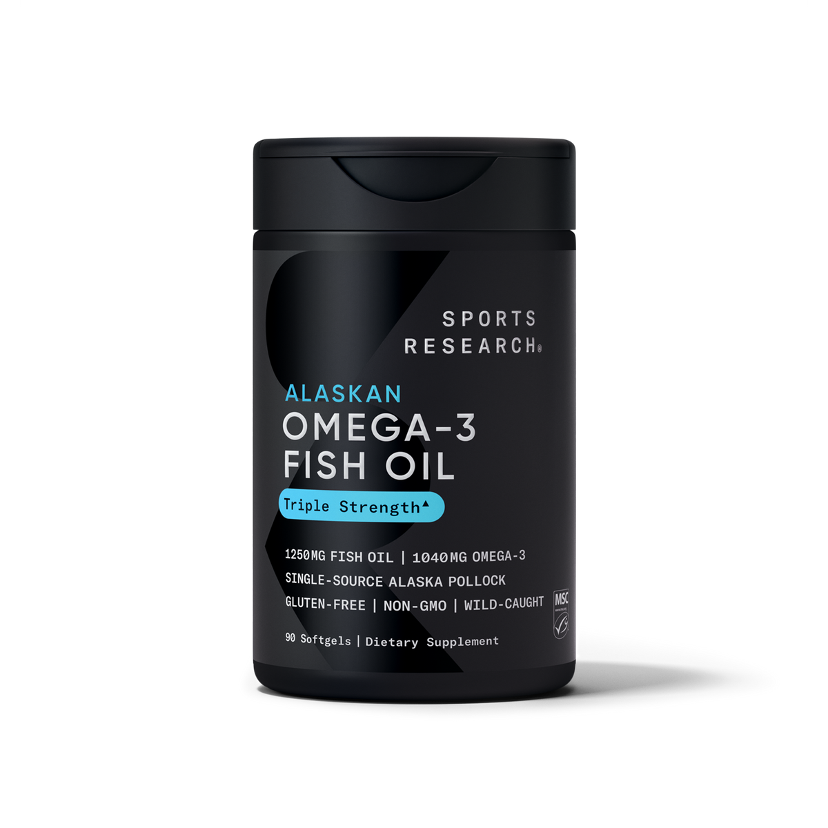 Sports Research Omega-3 de Abadejo de Alaska 1.250 mg