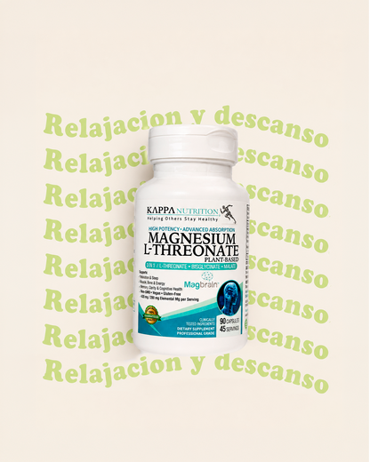 Magbrain™ Magnesio L-treonato a base de plantas con Bisglicinato & Malato, Kappa Nutrition